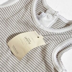 Baby & Child NEW Stripe Layette Romper Restoration Hardware 6-12M Neutral